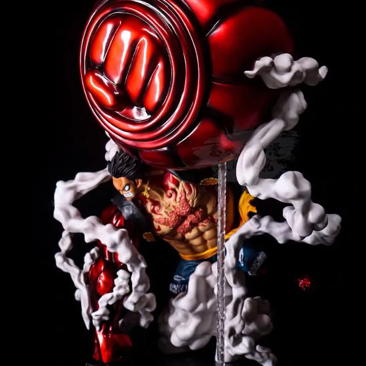 UKAKA One Piece 9.8-Inch Monkey D Luffy Figure, Anime Classic Battle Scene,  Gear Fourth