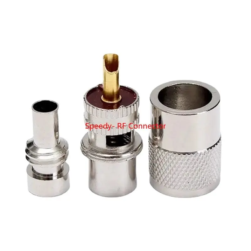 High-Quality UHF Male Plug Connector for Coaxial Cable - Fast Delivery