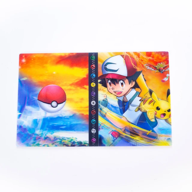 Pokemon Album 3D Holographic 240pcs Pikachu Charizard Shining Map Collections Notebook Binder Folder Holder Book Cards Protector Holographic 3D 93
