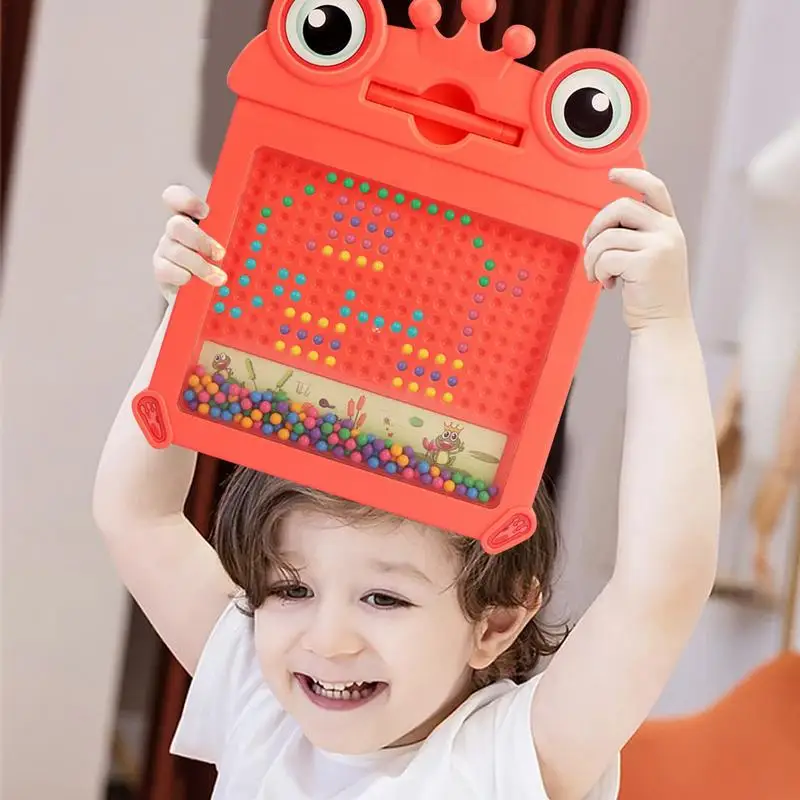 Magnetic Doodle Board Frog Shape Cartoon Magnetic Drawing Board Toy Multifunctional Educational Shockproof Preschool Learning