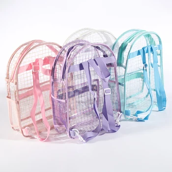 Transparent PVC Student Durable Lightweight Backpacks Used for Learning, Travel and Outdoor Activities 1