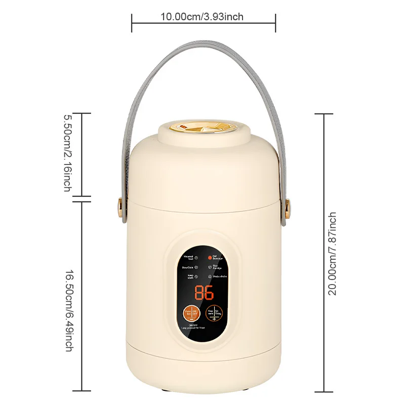 New Multifunctional Rice Cooker Portable Small Travel Electric Kettle Household Electric Cooker Hot Pot 110V US/220V EU Plug 6