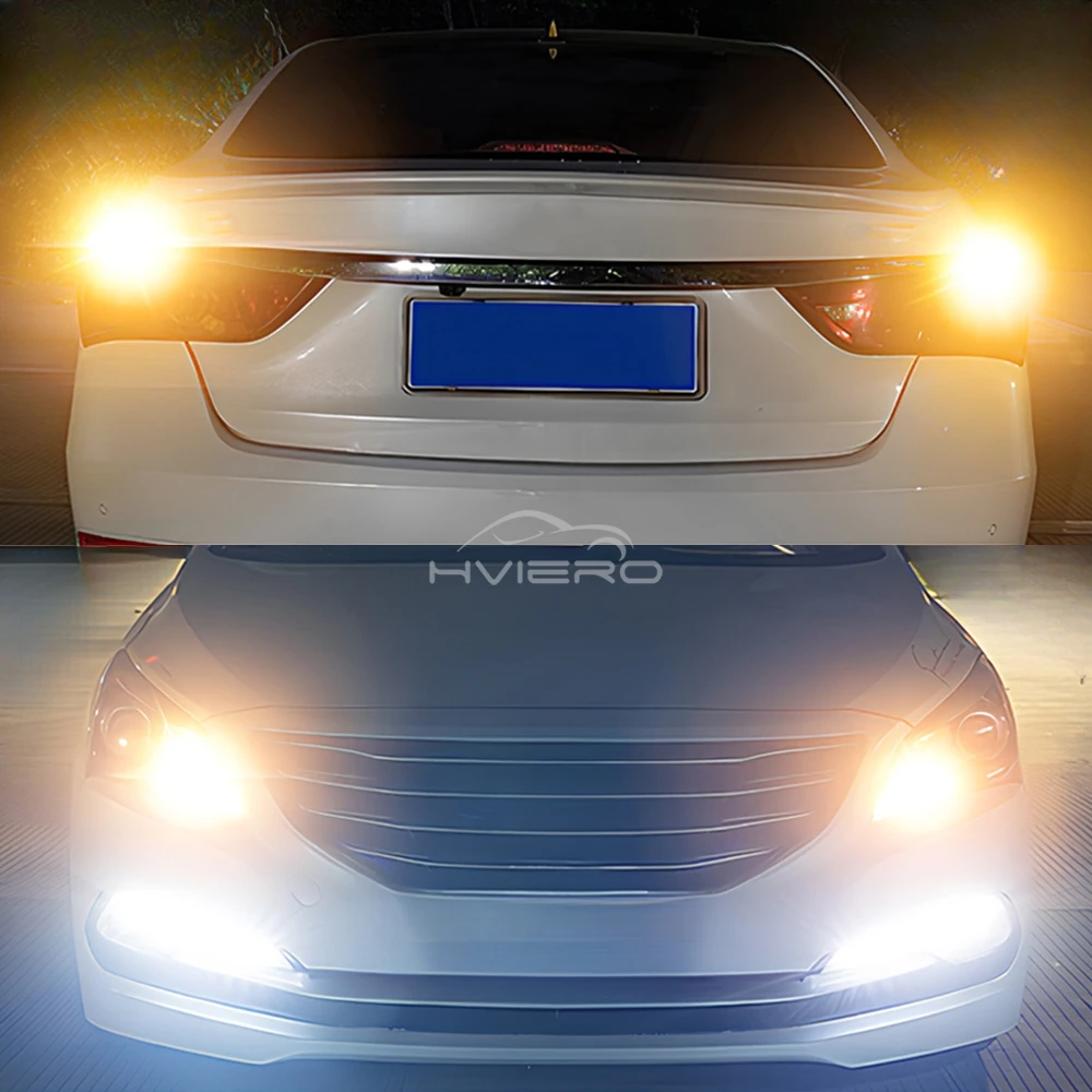 AGLINT Ampoules LED 1156 P21W - Blanc 6500K - 2 Pièces Pour Feux Recul, Arrière, Clignotants Voiture