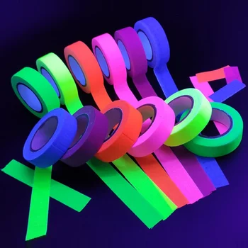 UV Glow Cotton Tape Neon