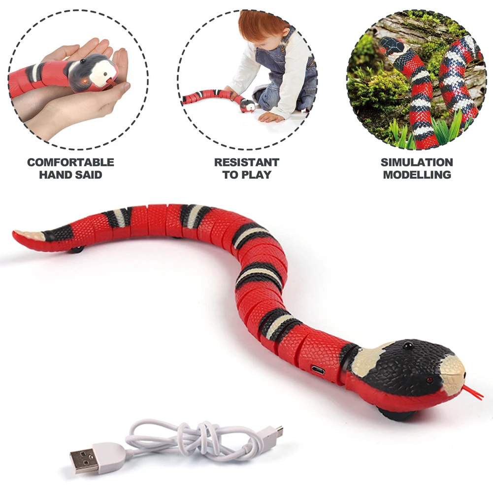 Smart Sensing Interactive Cat Toys Automatic Eletronic Snake Cat