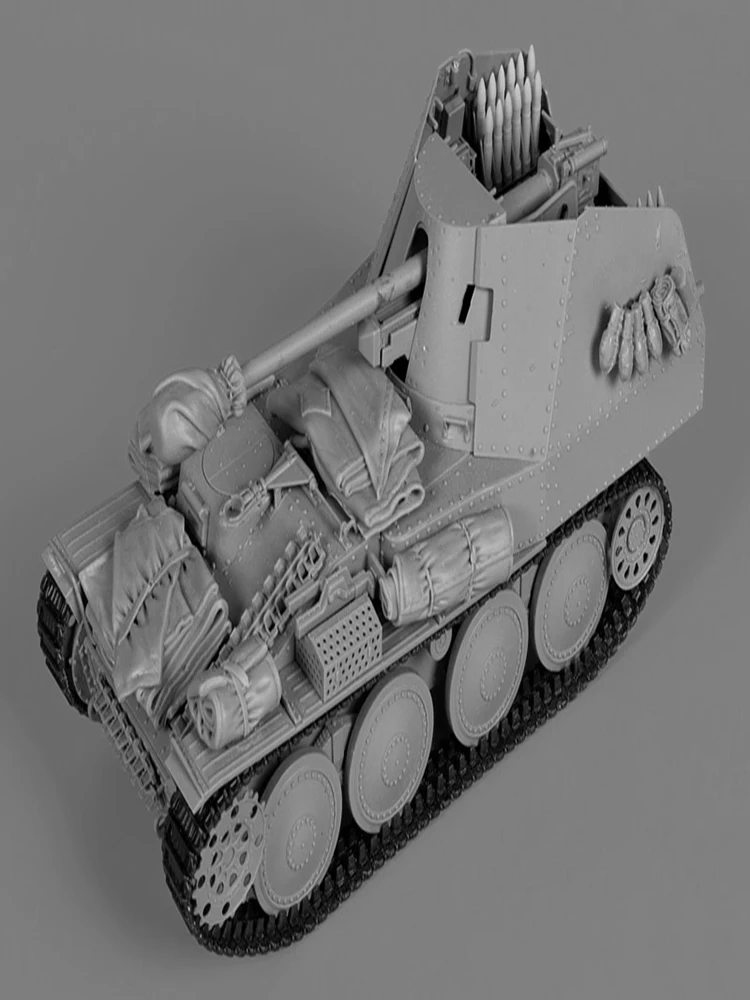 Unmontiertes 1/35 Marder III Zubehörset NOT HAVE TANK Figur Historisches Resin-Kit-Miniaturmodell Unbemalt