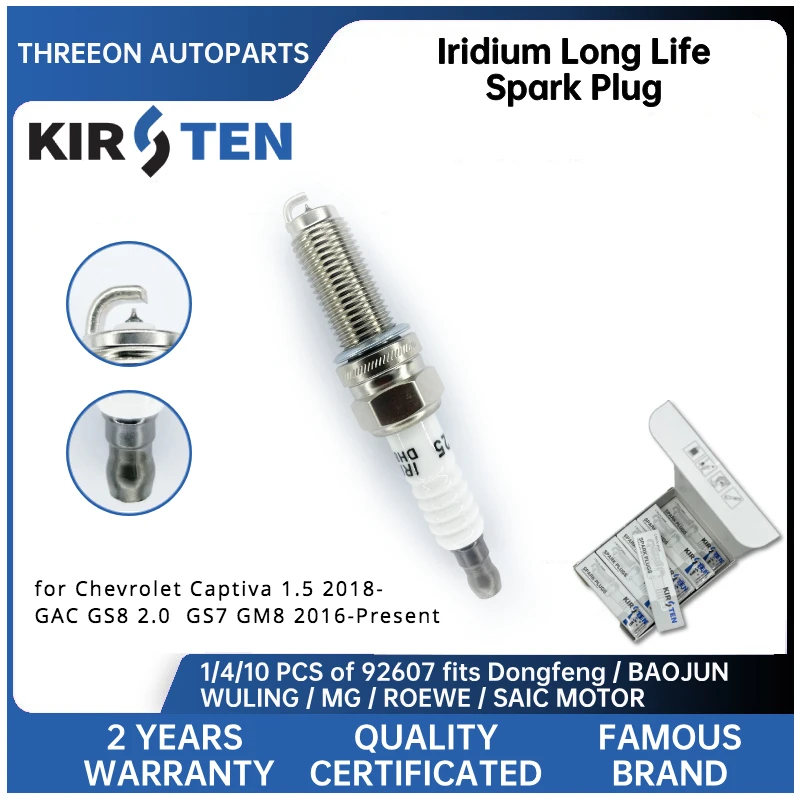 Candela Kirsten Iridium Per Chevrolet Captiva 1.5 2018- Gac Gs8 2.0 Gs7 Gm8 2016-Presente Ilkr8P8 Ksp92607