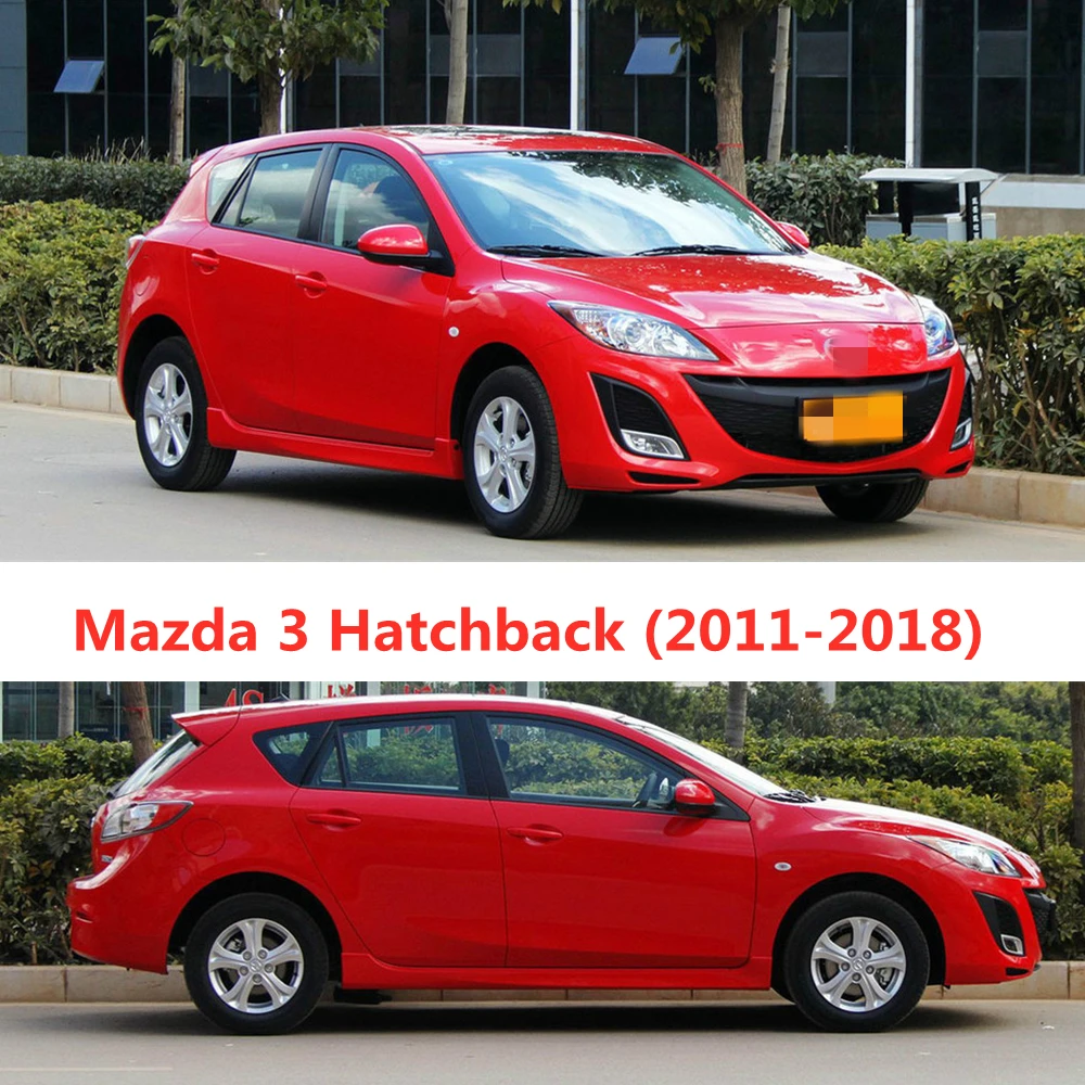 For Mazda 3 2013-Cars Accessories Window Visors Rain Sun Guard Vent Wind Deflector Weathershield Slim Moulding Trim car window visor car window deflectors