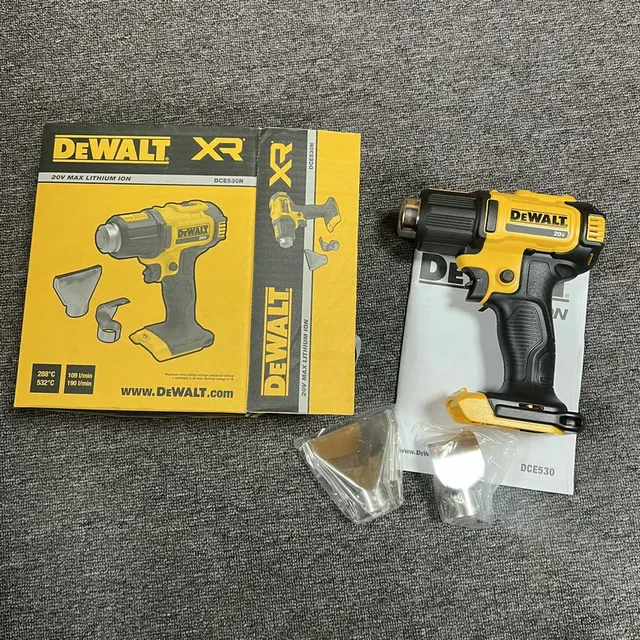 DEWALT 20V MAX Cordless Compact Heat Gun, Flat and Hook Nozzle