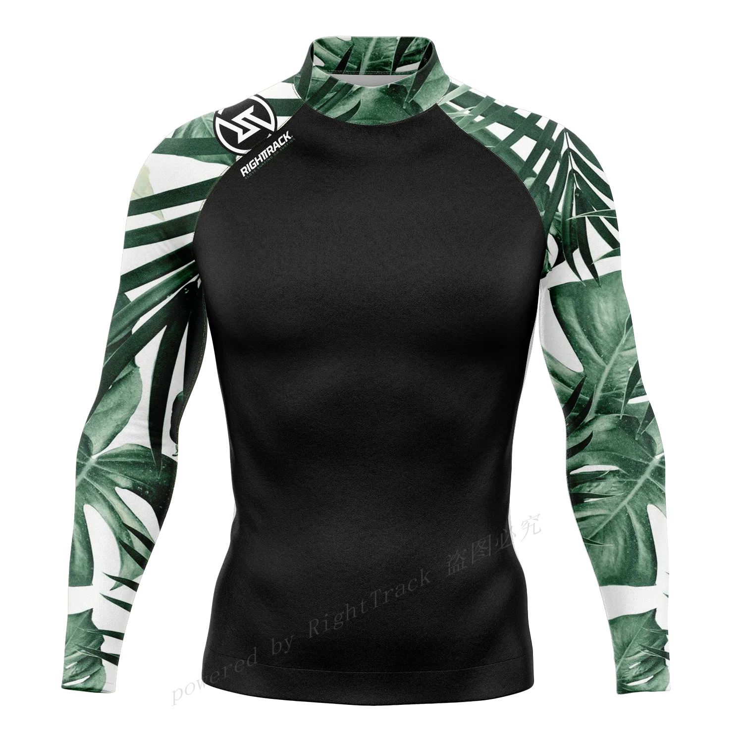 Men's Rashguard Long Sleeve Surfing Shirts Sunscreen Lycra Fabric Surf Sweatshirt UV Protection RightTrack Swimwear sports shirt