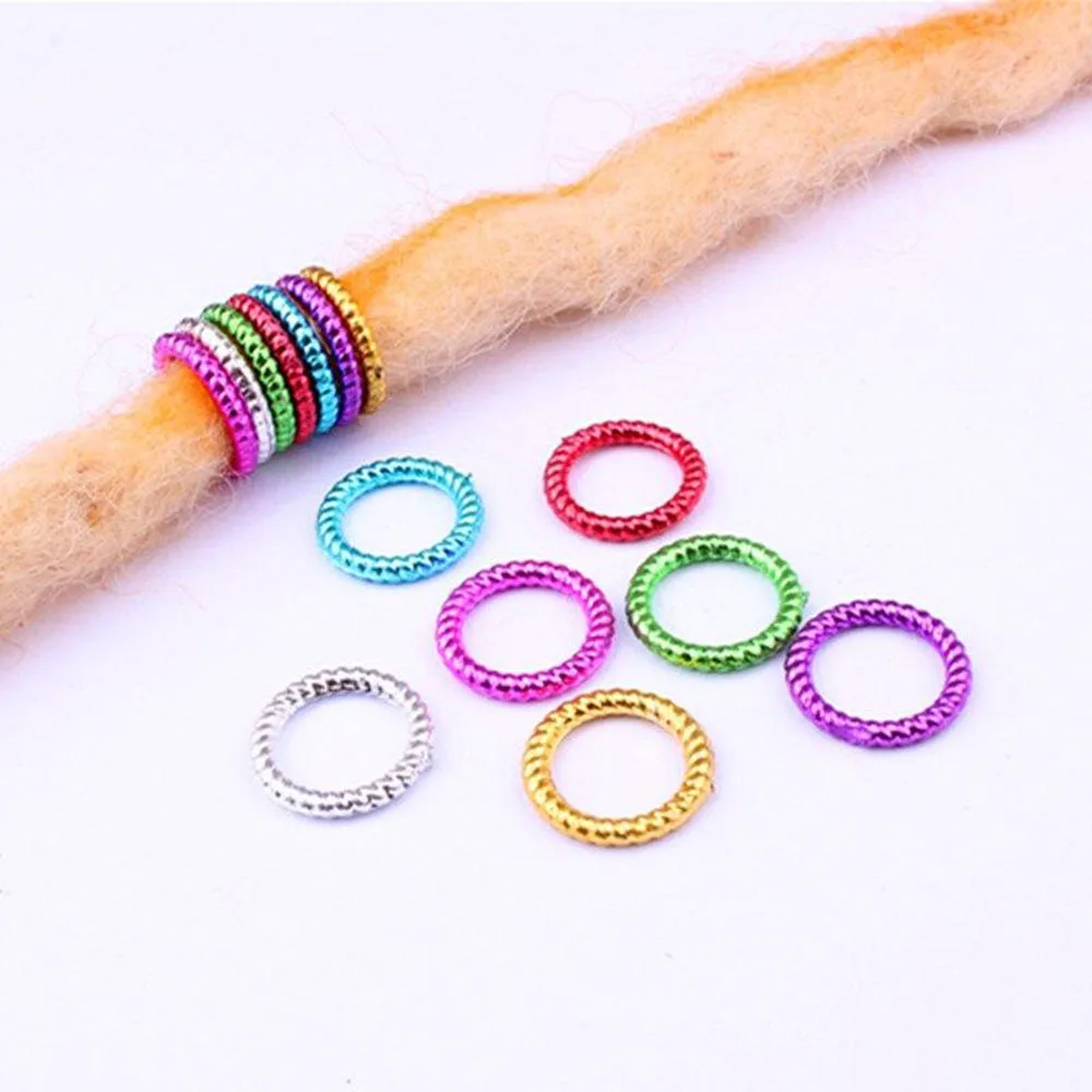 

Hair Accessories Magic DIY Styling Tools Hair Clip Braids Dreadlock Ring Beads Reggae Weaving Method Rope Long Hair Braid Beads