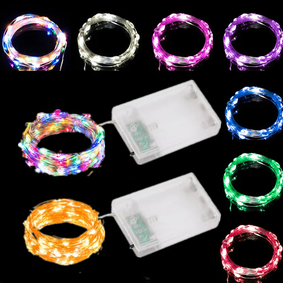 

5M 10M 20M 30M Copper Wire LED String Lights Holiday Lighting Fairy Garland for Christmas Tree Wedding Party Decoration lamp