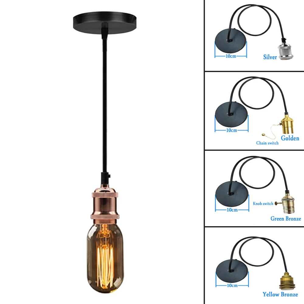 Retro Vintage Pendant Lights Nordic Minimalism Simple Industrial Hanging Lamps Edison E27 Lamp Holder Socket Ceiling Lamp pendant lights ceiling light pendant lamp vintage pendant lights