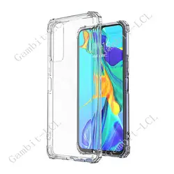 Anti - Falling Soft Silicone Shockproof Back Cover for Vivo V20 SE (Clear)