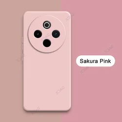 Upgraded Liquid Soft Anti - Scratch Microfiber Lining Phone Cover - VIVO Y300 Pro Plus (Sakura Pink)