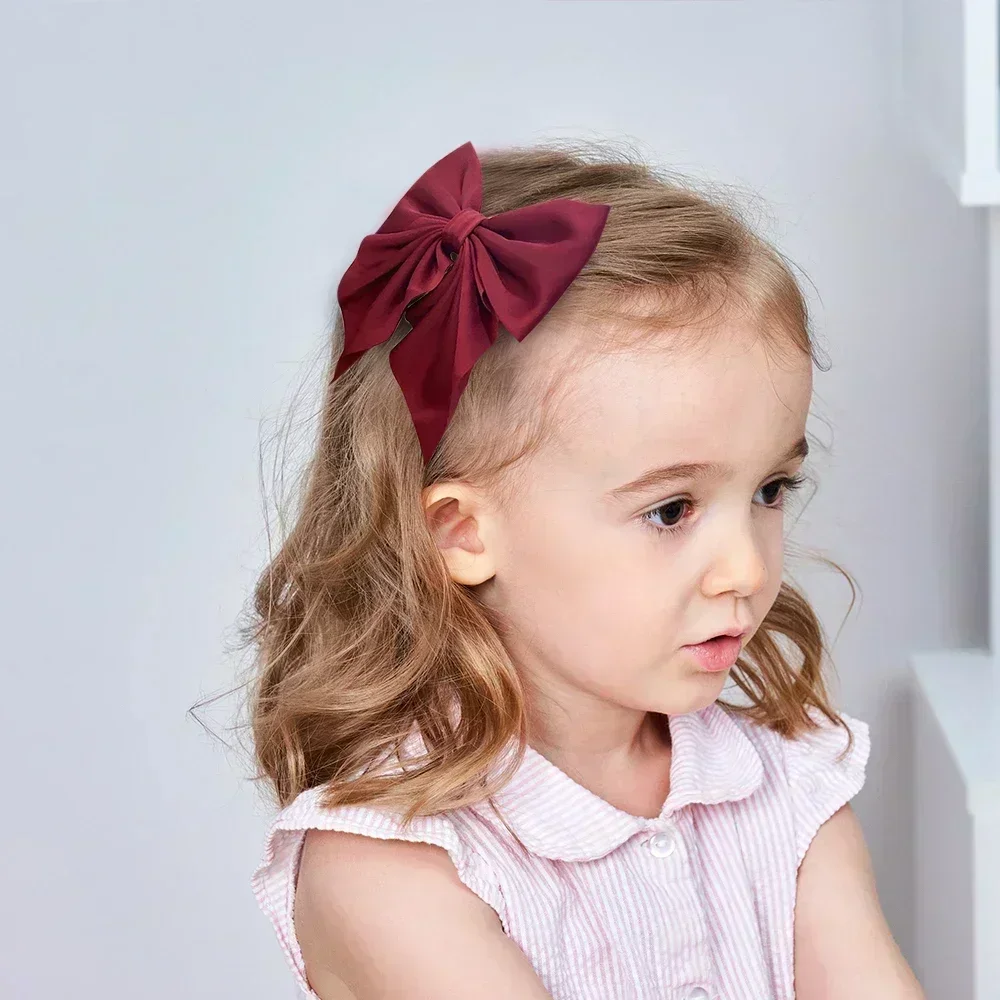 1PC Sweet Floral Cotton Kids Bows Hair Clip  Fashion Print Cheer Up Bowknot Hair Barrette for Women Girls Hairpin Accessories 2