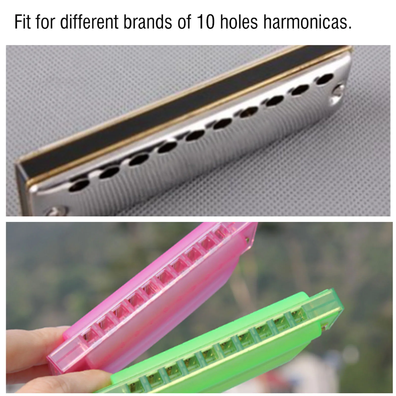 Adjustable Metal 10Holes Harmonica Neck Holder Rack Support Accessory Harmonica Rack Harmonica Holder Harmonica Support