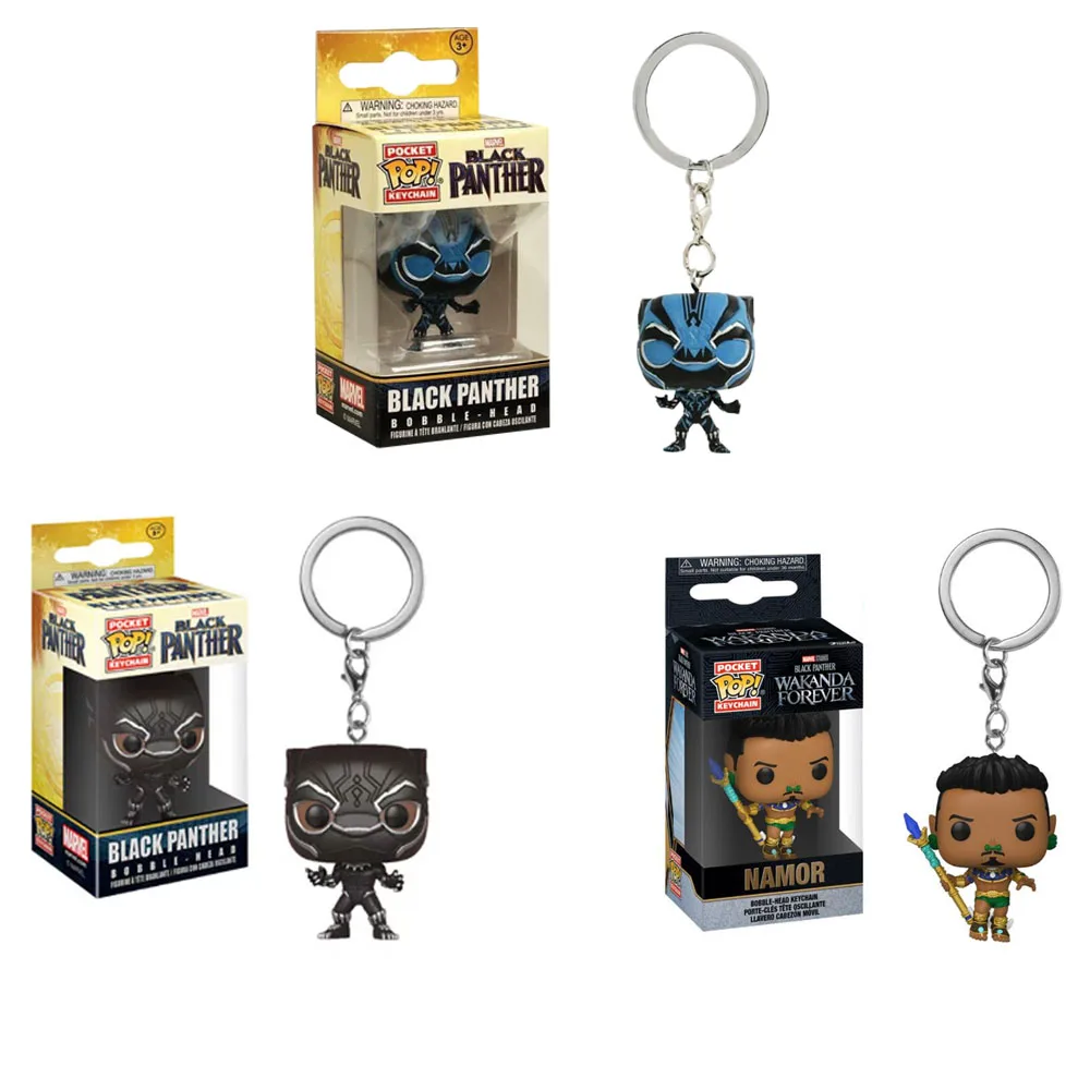 thumbnail image 1 of Llavero Funko Pop Marvel Pantera Negra Namor Pop Pocket Marvel Llaveros Figura de acción de vinilo Juguetes Muñecas Regalos para niños, 1 of 5