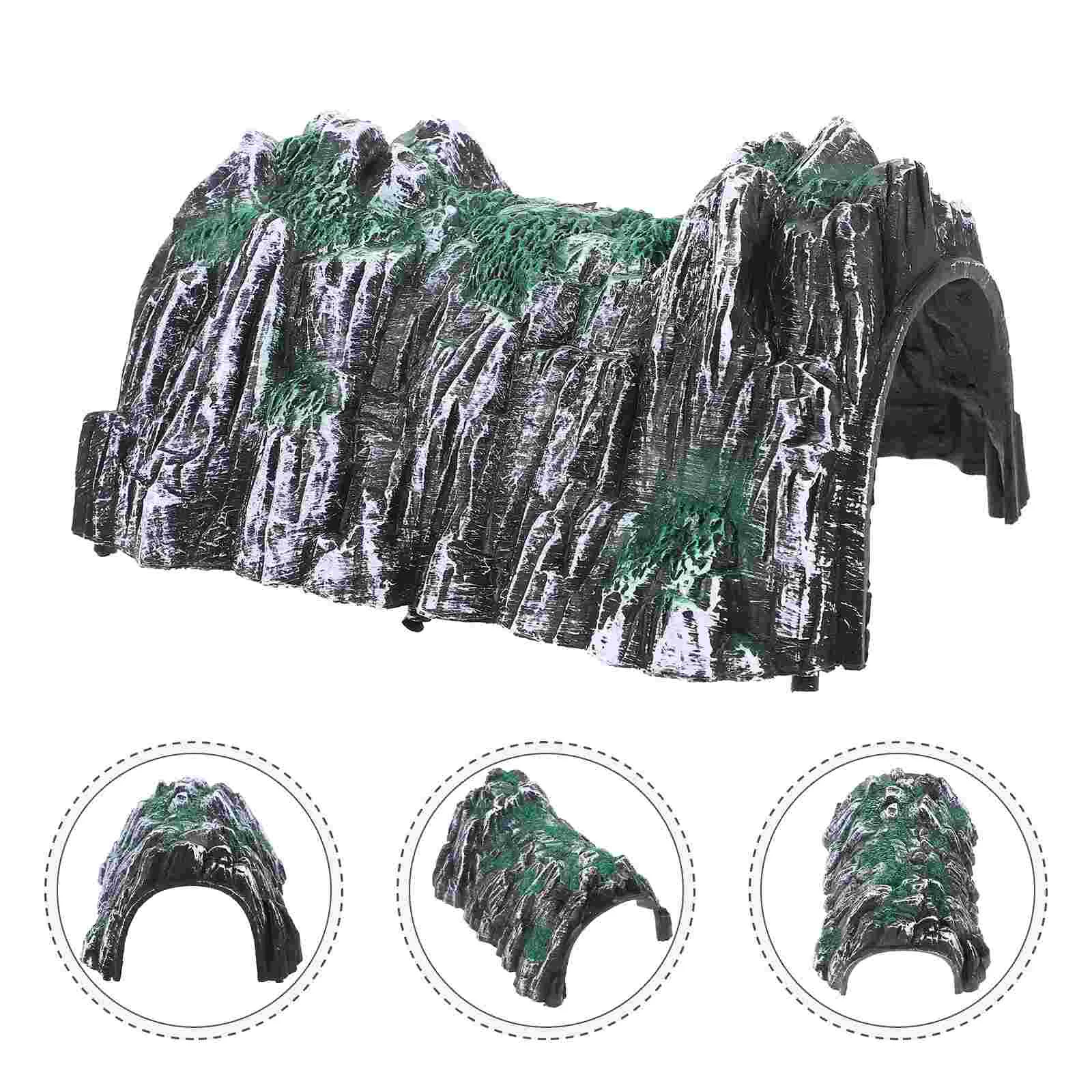 

4 Pcs Train Tunnel DIY Model Cave for Games Christmas Funny Railway Scenery Playing Track