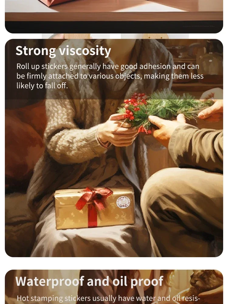 Assorted thank you stickers arranged on a tabletop