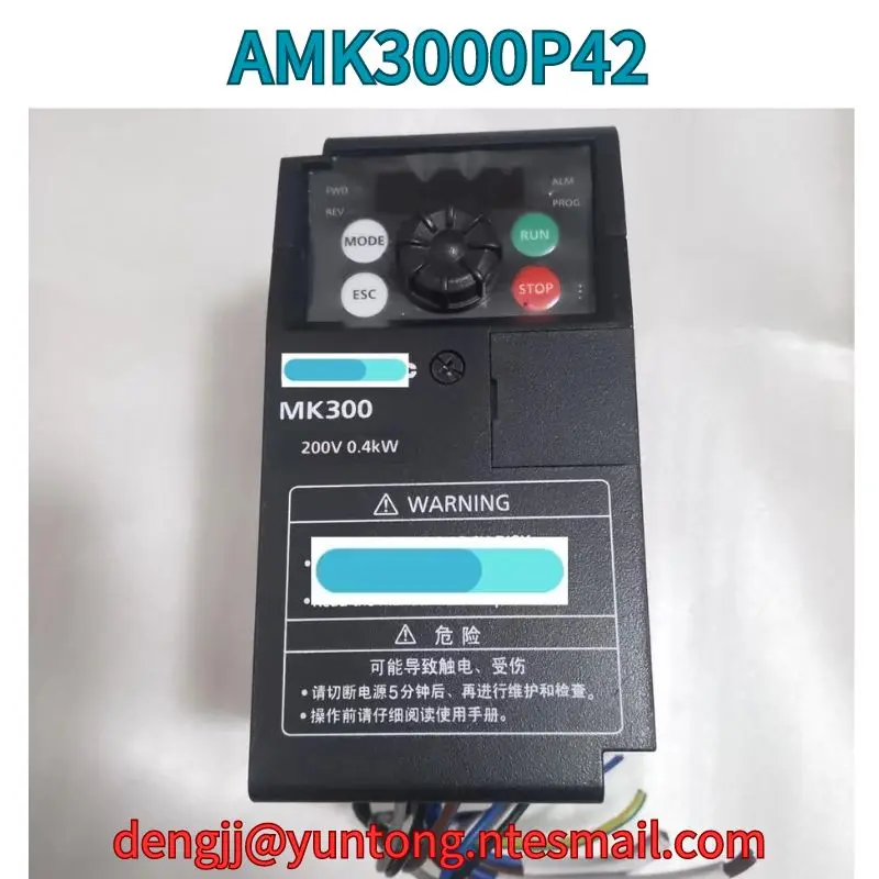

Used Frequency converter AMK3000P42 0.4KW test OK Fast Shipping
