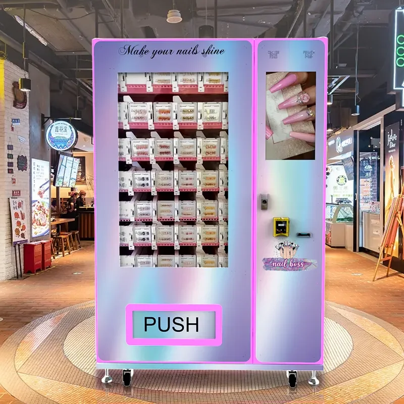 Usa Custom Touch Screen Sticker French Fries Toys Beauty Vending Machine Smart Vending Machines for Lashes Nail Wig Hair Vendor pretty gold de kt300 decoder touch screen car failure detector touch screen kt300 touch screen machines industrial medical equip