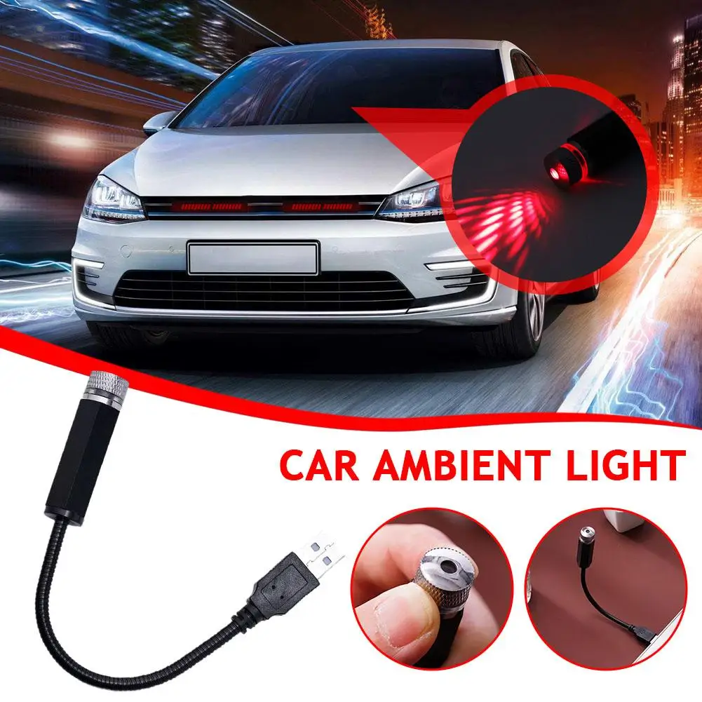 

For Auto Roof Room Ceiling Decor Car Projector Atmosphere Lamp LED Mini Night Decorative Light Adjustable Roof Star USB Car Y9T2