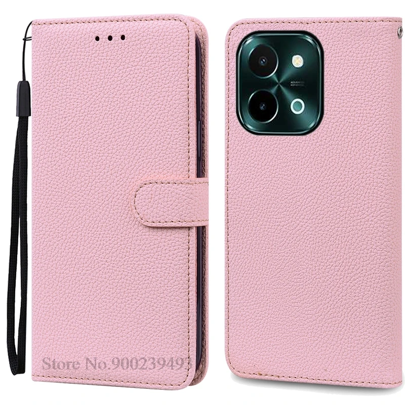 Vivo Y28 4G Leather Wallet Flip Case - Soft Silicone Protective Back Cover