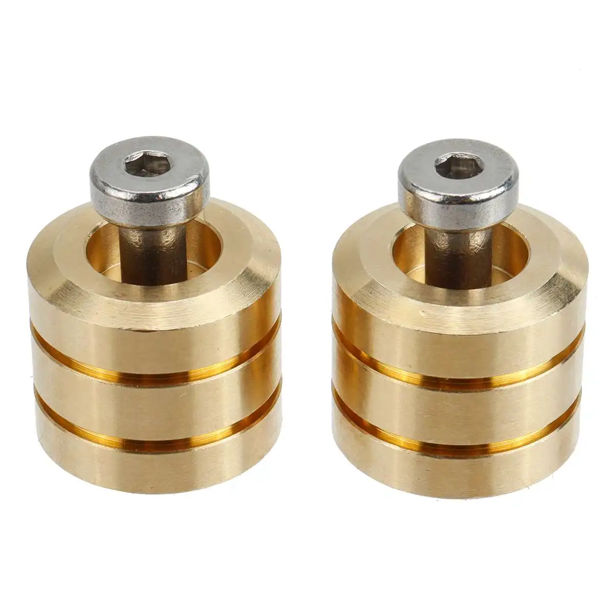 Mohoo 2pcs Brass Rollers for Sharpening System Honing Guide Woodworking Chisel Tool