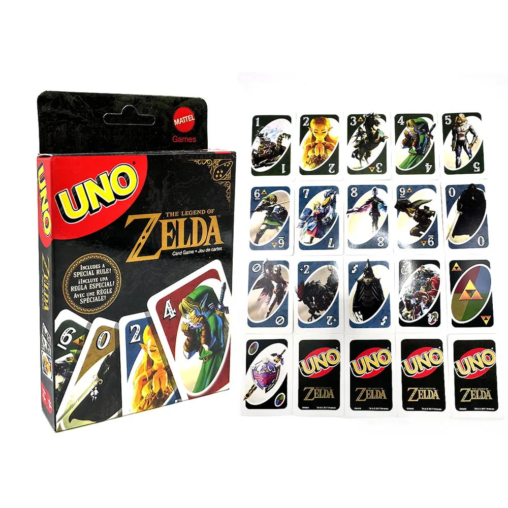 Mattel Games UNO легенда о Зельде Card Game для семейной ночи с графикой от легенда о Зельде & Special Rules