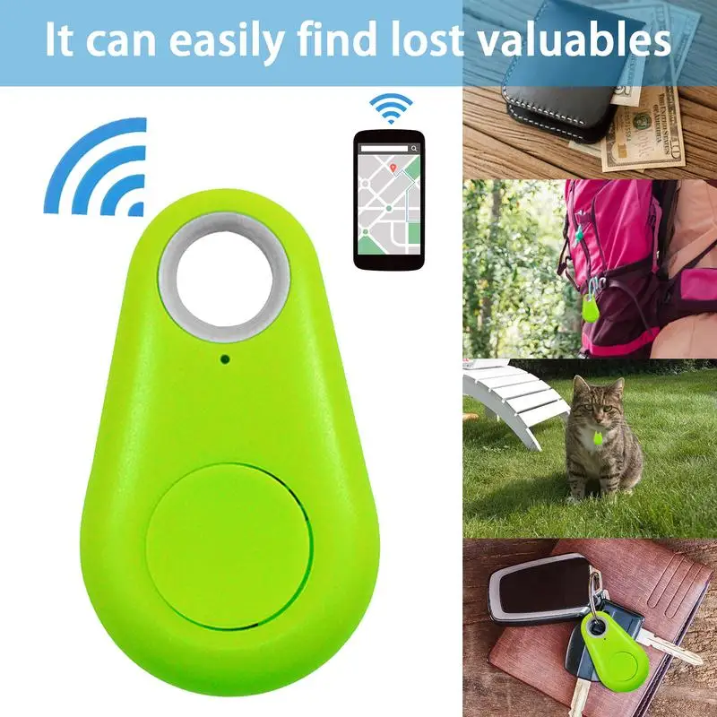 Mini Fashion Smart Dog Pets BT 4.0 GPS Tracker Anti-lost Alarm Tag Wireless Child Bag Wallet Key Finder Locator
