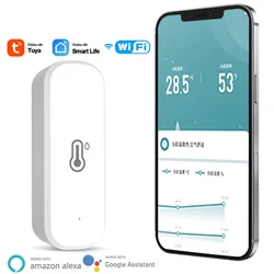 Tuya Smart WiFi/ZigBee Temperature And Humidity Sensor Home Indoor Wireless Thermohygrometer Detector Smart Life APP Monitor