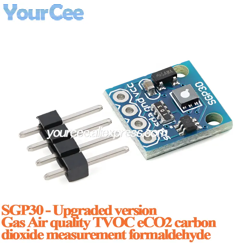 10pcs/1pc SGP30 SGP40 SGP41 Gas Air Quality Sensor Module TVOC ECO2 Carbon Dioxide Measurement Formaldehyde Air Detector image 8