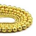 Faceted Matte Gold
