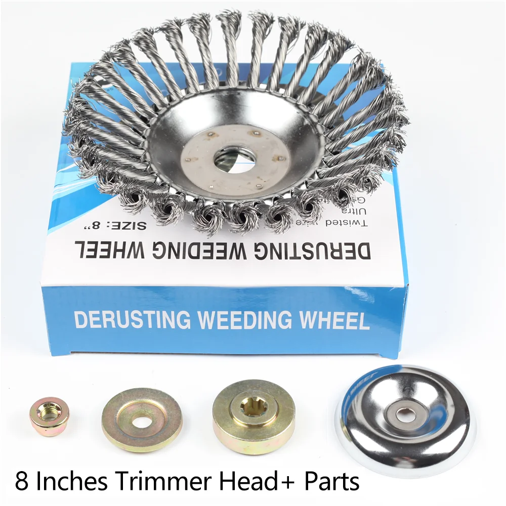 Description Picture 5 of item150mm/190mm Garden Steel Wire Trimmer Head and Gearbox Fixing Kit Grass Brush Cutter Dust Removal Weeding Plate for Lawnmower