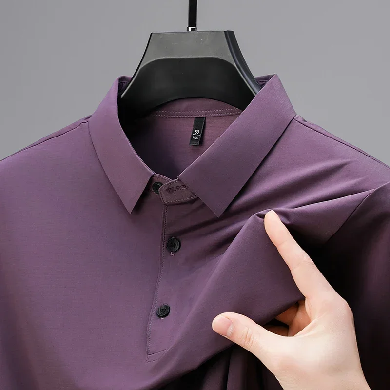 

Summer New Short Sleeved T-shirt Youth Fashion Business Casual Classic Versatile Men's POLO Shirt Tops