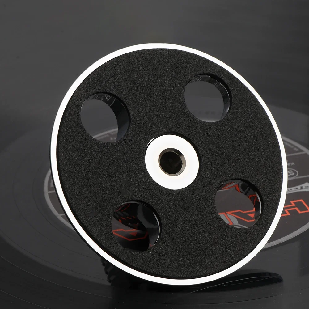 1PCS HIFI Aluminium Metall Schallplatte LP Plattenspieler Zubehör Stabilisator Disc Ausgewogene Klemme für Plattenspieler Schwarz und Splitter – Detail 21