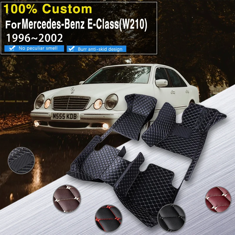 Car Floor Mats For MercedesBenz EClass W210 19962002 Sedan Leather