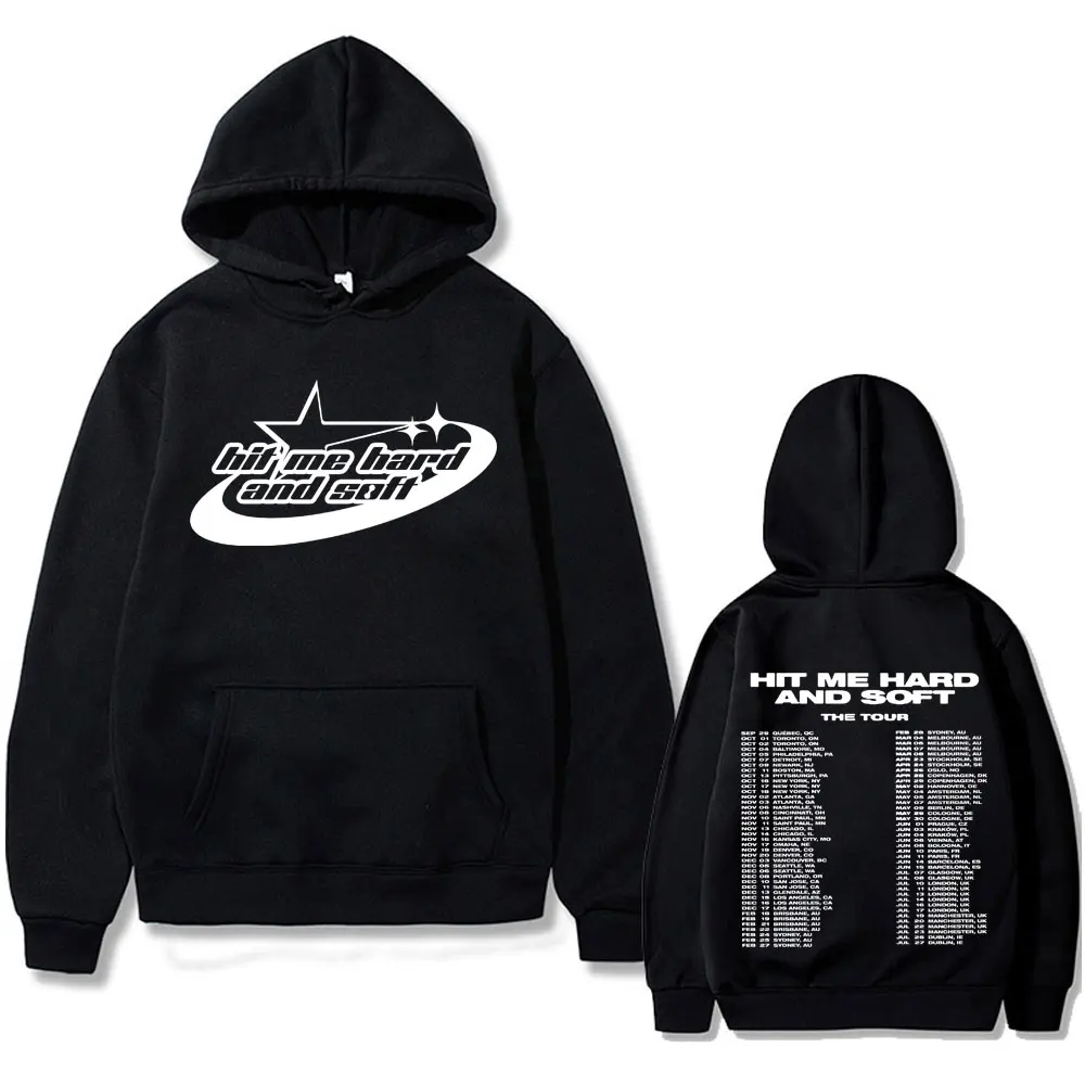 Limited Edition Hit Me Hard and Soft Tour 2024 Hoodie Men Women Hip Hop Fashion Pullover Male Casual Oversized Streetwear Hoody
