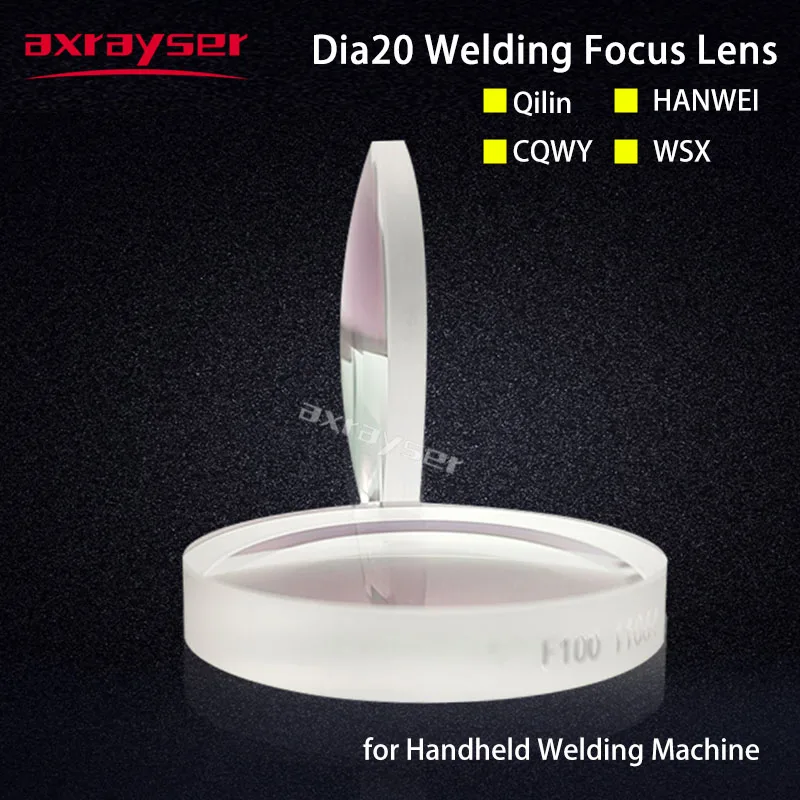 Laser Welding Focus & Collimation Lens Hand-held Dia20x3.5 20x5 QILIN CQWY WSX Welder Head Lenses For Fiber 1064nm Cutting Parts images - 6