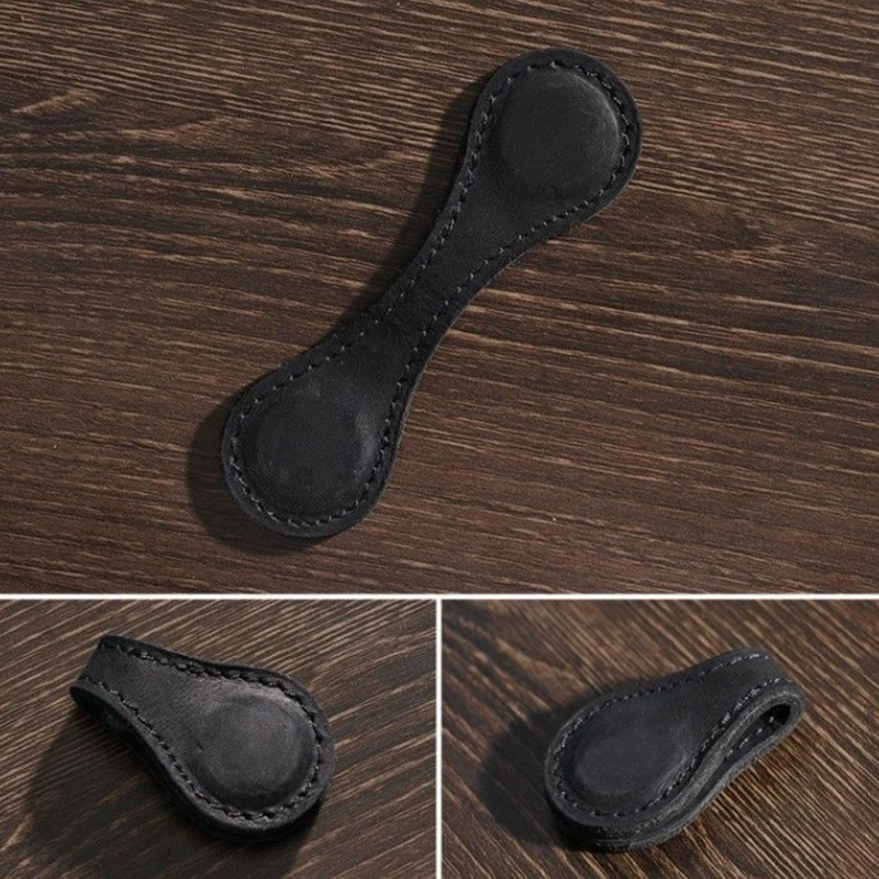 Bookmark Set Vintage Magnetic Leather Double-sided Magnetic Buckle Magnet Clip