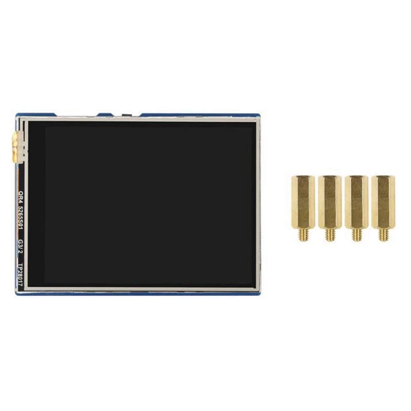 

2,8 дюймовый резистивный сенсорный экран 320X240, Черный ABS 262K, плата расширения цветного ЖК-модуля для Raspberry Pi
