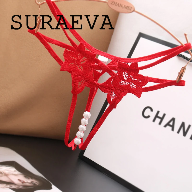 ThinStrap Ladies GString Elastic Belt Women's Underwear Beading