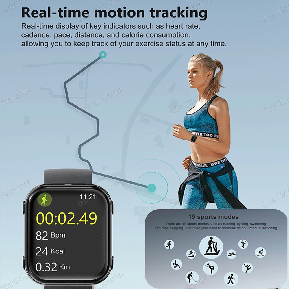 New Smart Watch TWS 2-in-1 Headset Bluetooth Call Heart Rate Health Monitor Headphones Play Music Waterproof Sports Smartwatch