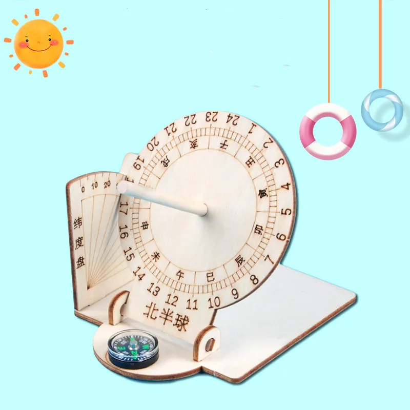 Sun Clock Light Shadow Sundial Model Ancient Sunrise Timer Time
