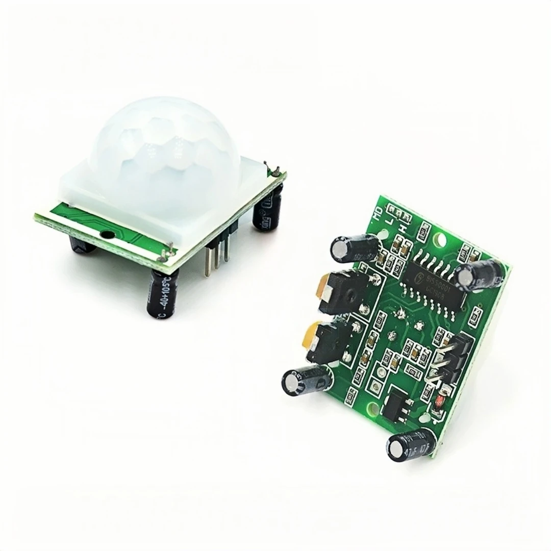 1/5/10 pièces de haute qualité HC-SR501 HCSR501 ajuster le Module de détection de capteur de mouvement infrarouge PIR pour Arduino + étui