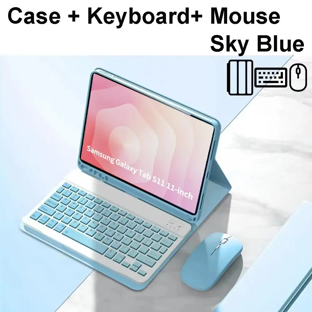 Premium Wireless Keyboard Cover for 11-Inch Tablet, Enhanced Protection & Functionality