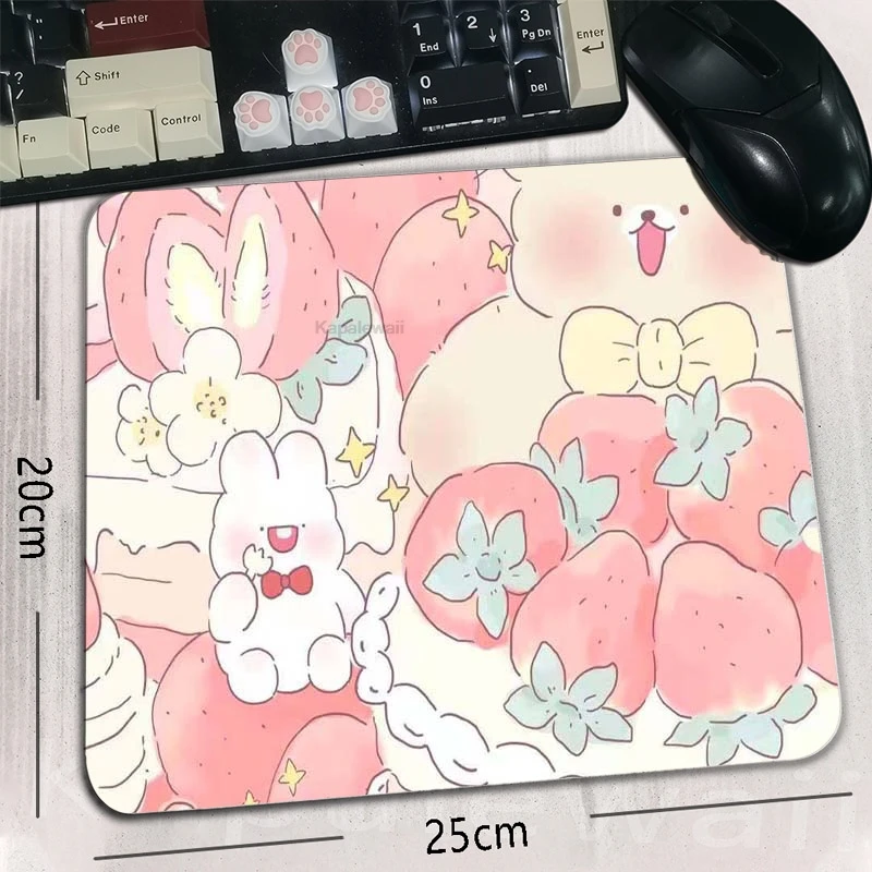 

Kawaii Small PU Rubber Mouse Pad Non-Slip Gaming Desktop Soft Mouse Pad HD Print Easy To Clean Mat For PC Laptop Desktop