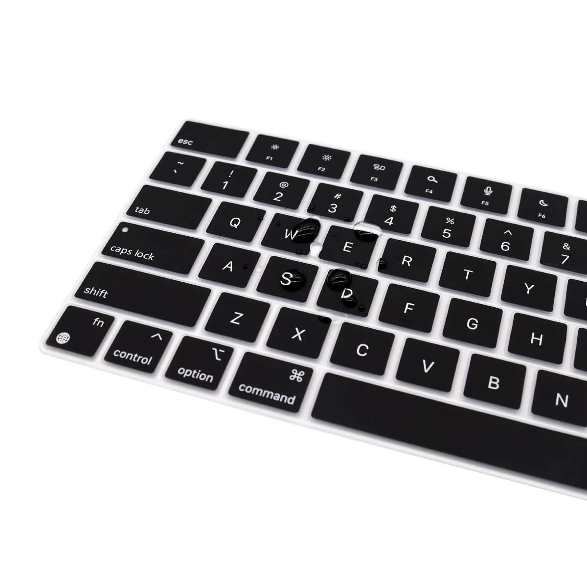 Batianda Cover Per Tastiera MacBook Pro 14/16'' (A2442/A2485) Con Chip M1 Pro/Max, Silicone Ultrasottile Antipolvere – Nero