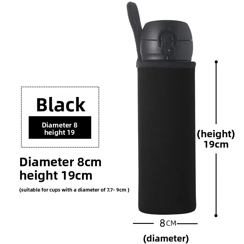 750ML/1000ML/1500ML 머그컵 병 컵 케이스 가방 물병 커버 가방 블랙 병 캐리어 절연 가방